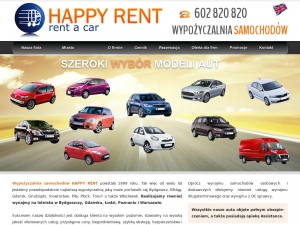 Wynajem samochodów Lotnisko Gdańsk w firmie Happy Rent